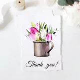 Watercolor tulips clipart.Spring flowers.Sublimation designs Product Image 9