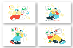10 VR Classroom Education Illustration Product Image 3