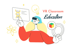 10 VR Classroom Education Illustration Product Image 4