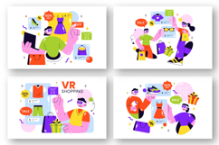10 Virtual Reality Shopping Illustration Product Image 2