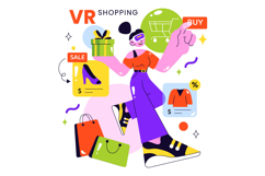 10 Virtual Reality Shopping Illustration Product Image 4