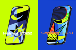 VR46 replica helmet wallpapers 4-in-1 Pack Product Image 1