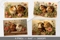 Vintage style postcards, junk journal ephemera Product Image 1