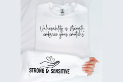 Vulnerability is strength embrace your emotions Sleeve SVG Product Image 2