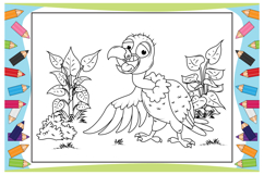 Coloring Cute Animal Cartoon For Kids Product Image 17