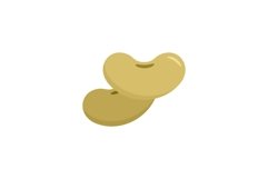 Beans icon, flat style Product Image 1