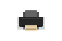Inkjet printer icon, flat style Product Image 1