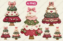 Crochet Yarn Christmas Tree PNG sublimation Bundle/31 design Product Image 3