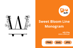 Sweet Bloom Line Monogram Product Image 1