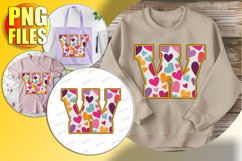 W Doodle Letter Valentine Festive Playful Vibe! Product Image 1