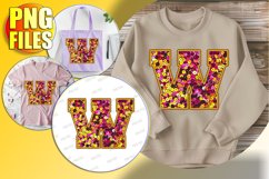 W Doodle Letter Style Print Creative Christmas Design! Product Image 1