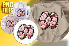 W Doodle Letter Valentine Joyful Cheerful Spirit! Product Image 1
