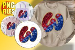 W Doodle Letter Style Clipart Cheerful Winter Design! Product Image 1