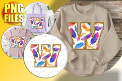 W Doodle Letter Valentine Loving Bright Magic! Product Image 1