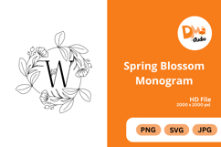 Spring Blossom Monogram Product Image 1