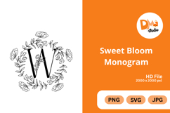 Sweet Bloom Monogram Product Image 1