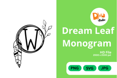 Dream Leaf Monogram Product Image 1