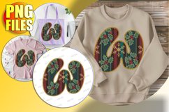 W Doodle Letter Style Print Creative Christmas Design! Product Image 1