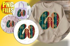 W Doodle Letter Style Clipart Cheerful Christmas Design! Product Image 1