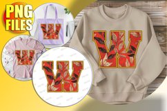 W Doodle Letter Valentine Romantic Festive Spirit! Product Image 1