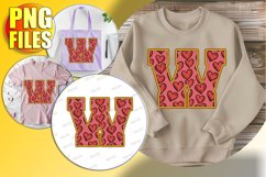 W Doodle Letter Valentine Romantic Joyful Magic! Product Image 1