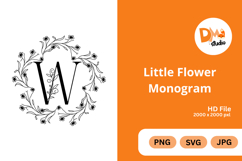 Little Flower Monogram Product Image 1