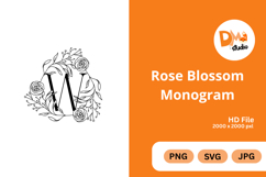Rose Blossom Monogram Product Image 1