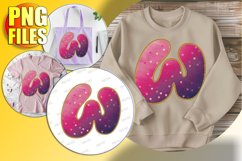 W Doodle Letter Valentine Festive Sweet Design! Product Image 1