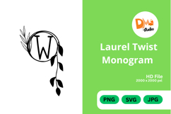 Laurel Twist Monogram Product Image 1