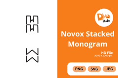 Novox Stacked Monogram Product Image 1