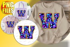 W Doodle Letter Style Clipart Festive Celebration Icon! Product Image 1