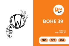 Bohe 39 Monogram - A Modern Boho Lettermark Set Product Image 1