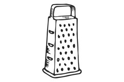 Metal grater with blade slot. Kitchen shredder utensil Product Image 1