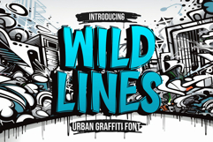 Wild Lines - Urban Decorative Graffiti Font Product Image 1