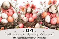 Whimsical Spring Clipart png Whimsical Spring Watercolor png Product Image 1