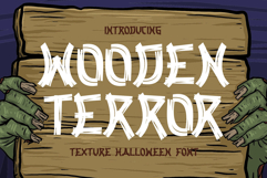 Wooden Terror - Halloween Textured Font Product Image 1