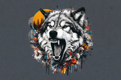 Wolf Sublimation design PNG Product Image 2