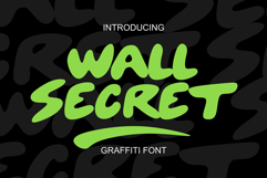 Wall Secret Bold Smooth Graffiti Font Product Image 1
