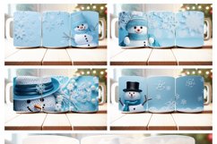 100 Christmas Mug Wrap Bundle, Snowman Sublimation, Santa Product Image 12