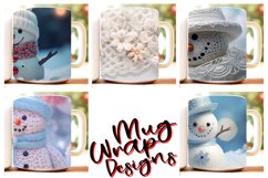 100 Christmas Mug Wrap Bundle, Snowman Sublimation, Santa Product Image 13