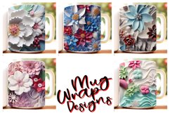 100 Christmas Mug Wrap Bundle, 3D Snowman Sublimation PNG Product Image 13