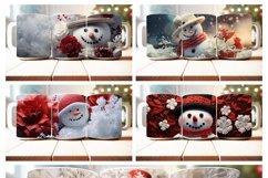 100 Christmas Mug Wrap Bundle, Snowman Sublimation, Santa Product Image 15