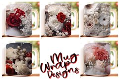 100 Christmas Mug Wrap Bundle, Snowman Sublimation, Santa Product Image 16