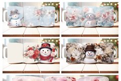 100 Christmas Mug Wrap Bundle, Snowman Sublimation, Santa Product Image 3