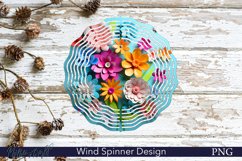 Floral Wind Spinner | Beautiful 3D Flowers Product Image 1