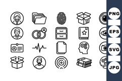 Minimalist Business and Office Icons Pack Product Image 1