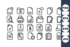 Hand Drawn Office Icon Vector Set For Projects Product Image 1