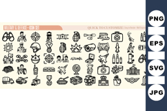 Military Defense Icon SVG Set For Projects Product Image 1