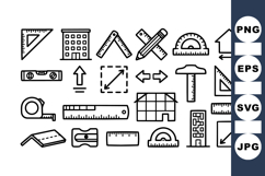 Architectural Tools Vector Set for Design Projects Product Image 1