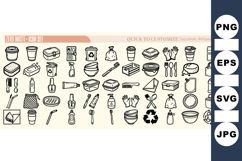 Zero Waste Eco Friendly Icon Set For Digital Use Product Image 1